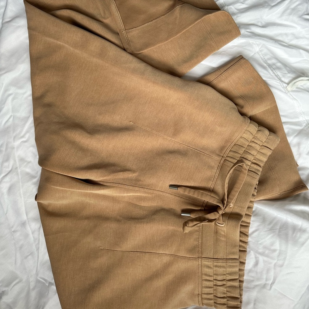 Lululemon Softstreme Wide Leg Crop Pants Split Hem and Drawstring